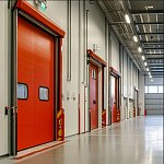 Витраж противопожарный EIW 15 из алюминиевых профилей